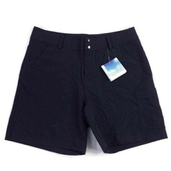 Willit Sports Deep Blue Outdoor Pro 7" Flat Front Shorts Womens Size 10 NWT - Picture 15 of 15